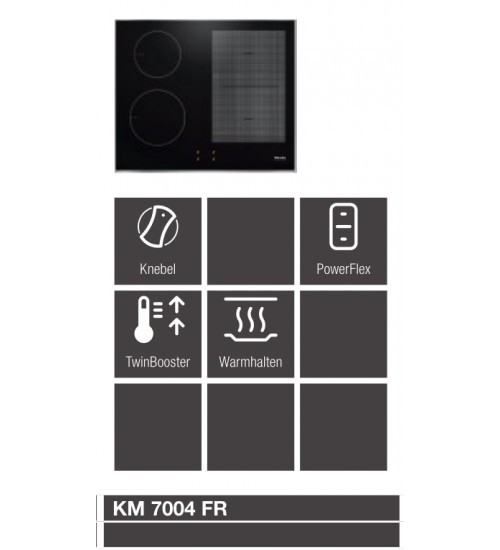 Miele 美诺 嵌入式电磁炉KM 7004 FR带金属边框
